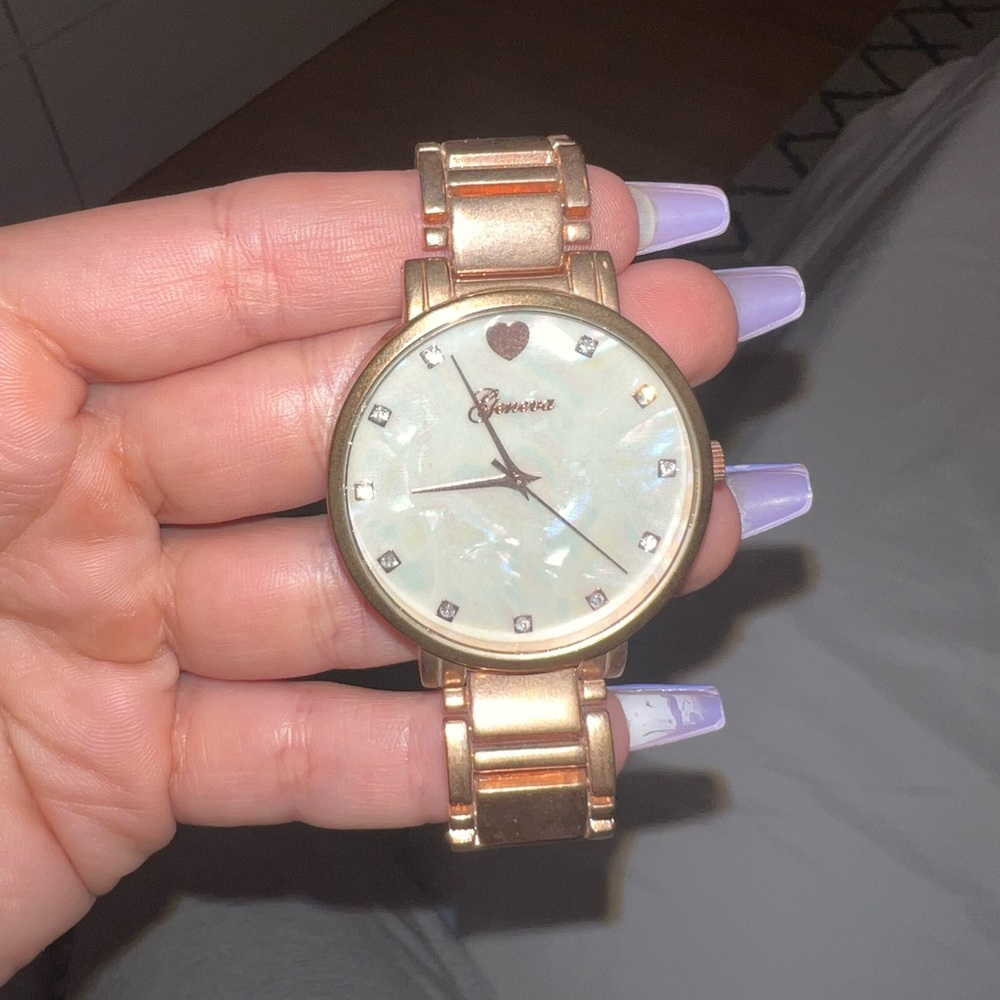 Rose gold watch